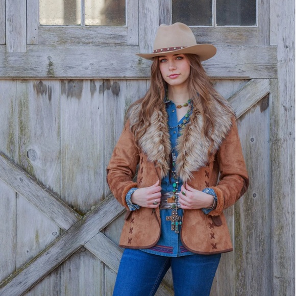 Tasha Polizzi Jackets & Blazers - Tasha Polizzi Western Jacket With Fur Collar